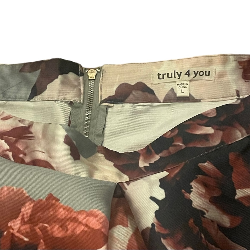 Pink Floral Maxi A-Line Skirt - Picture 2 of 3